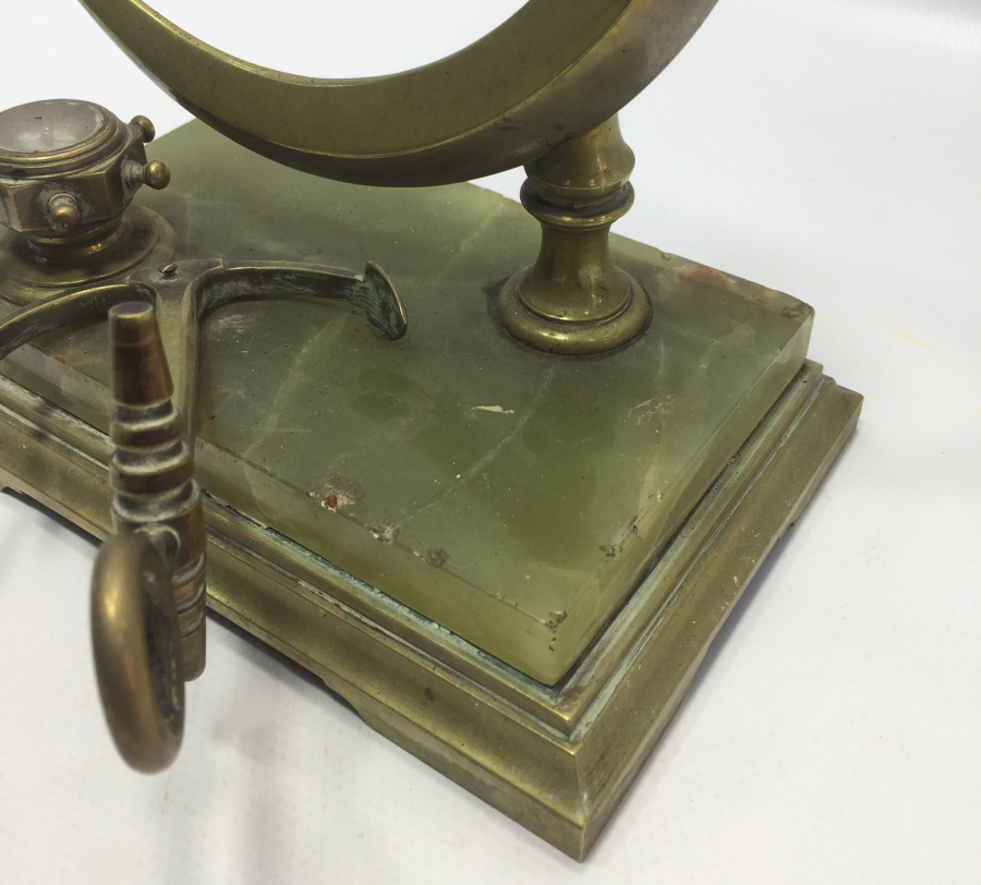 OSMANLI DÖNEMİ NADİR FORMDA MASA ÜSTÜ CEP SAATİ STANDI