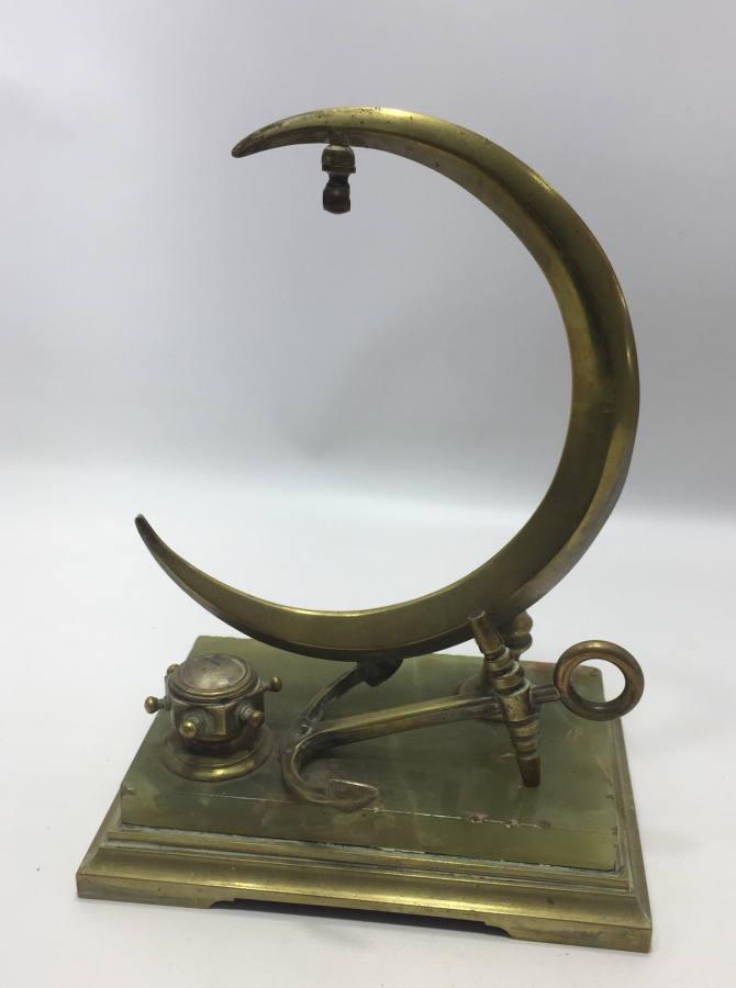 OSMANLI DÖNEMİ NADİR FORMDA MASA ÜSTÜ CEP SAATİ STANDI