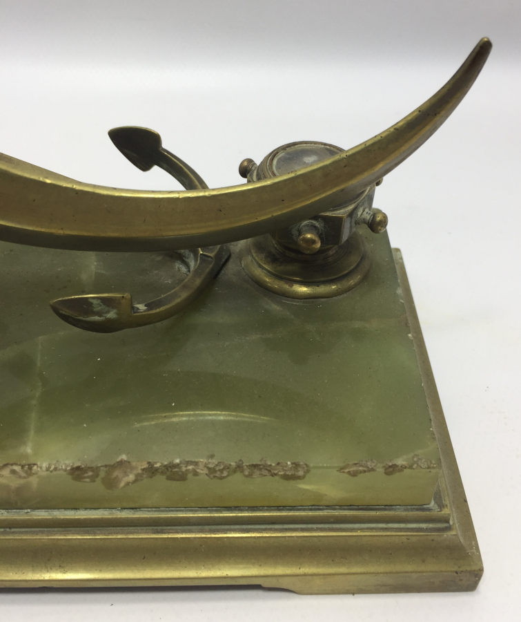 OSMANLI DÖNEMİ NADİR FORMDA MASA ÜSTÜ CEP SAATİ STANDI