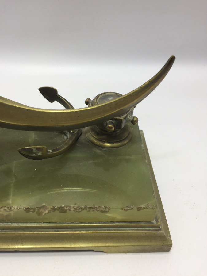 OSMANLI DÖNEMİ NADİR FORMDA MASA ÜSTÜ CEP SAATİ STANDI