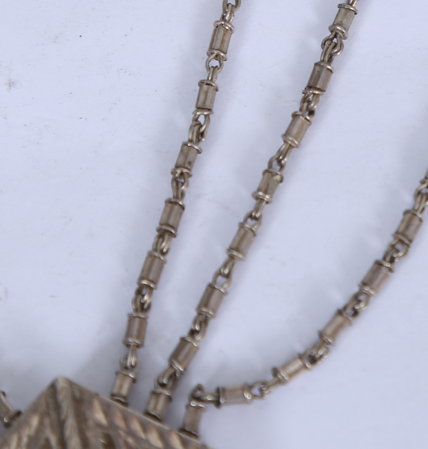 ÖZEL YAPIM GÜMÜŞ AŞIK ZİNCİRLİ GERDANLIK