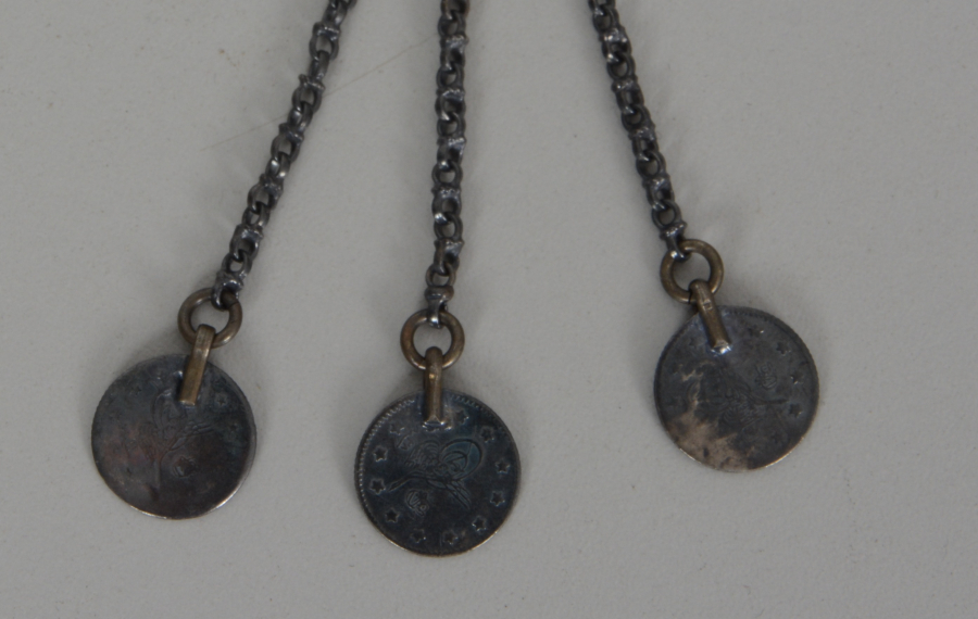 OSMANLI DÖNEMİ GÜMÜŞ TESBİH SALLAMASI - PÜSKÜLÜ