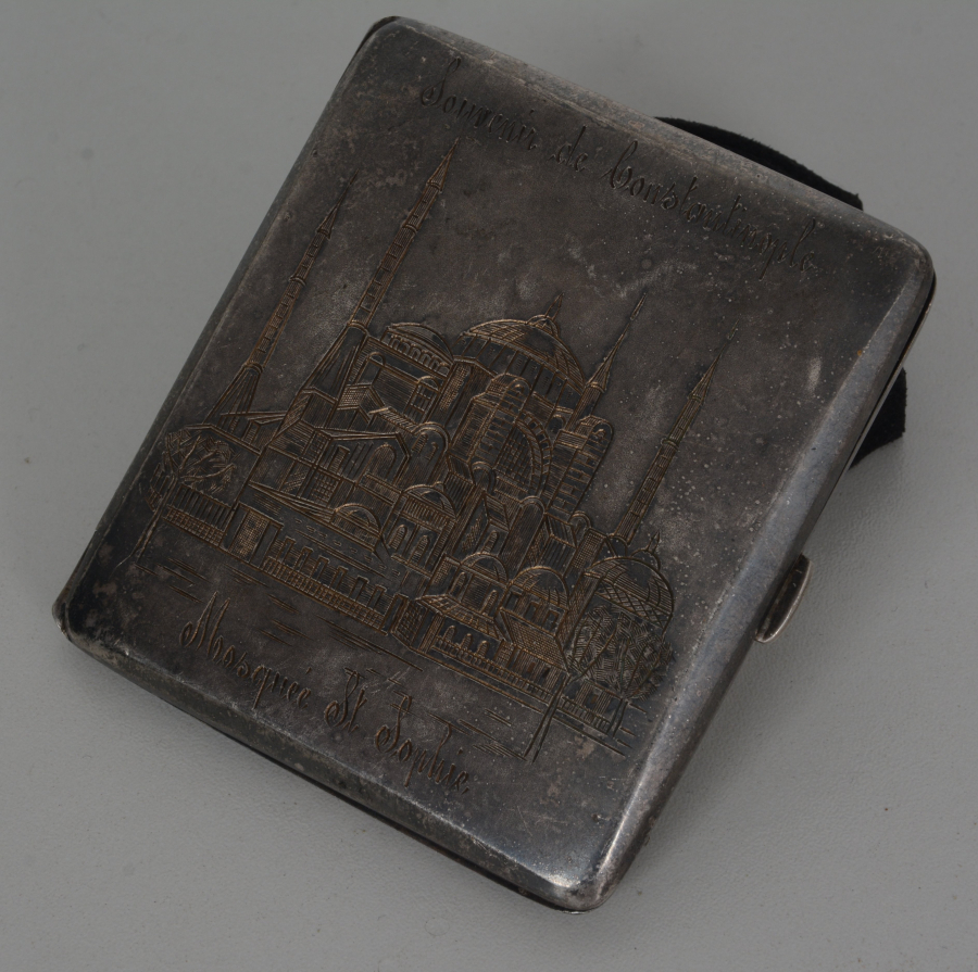 OSMANLI DÖNEMİ KALEM İŞÇİLİKLİ TUĞRA MOTİFLİ SİGARA TABAKASI