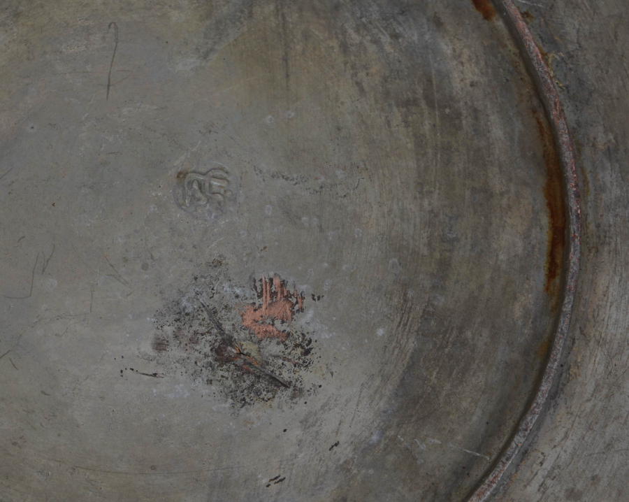 OSMANLI DÖNEMİ USTA DAMGALI VE YAZILI BAKIR TABAK