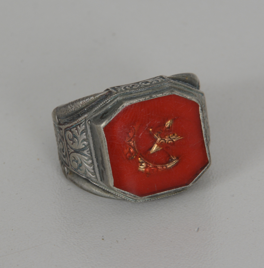 GÜMÜŞ AY YILDIZLI ANTİKA YÜZÜK