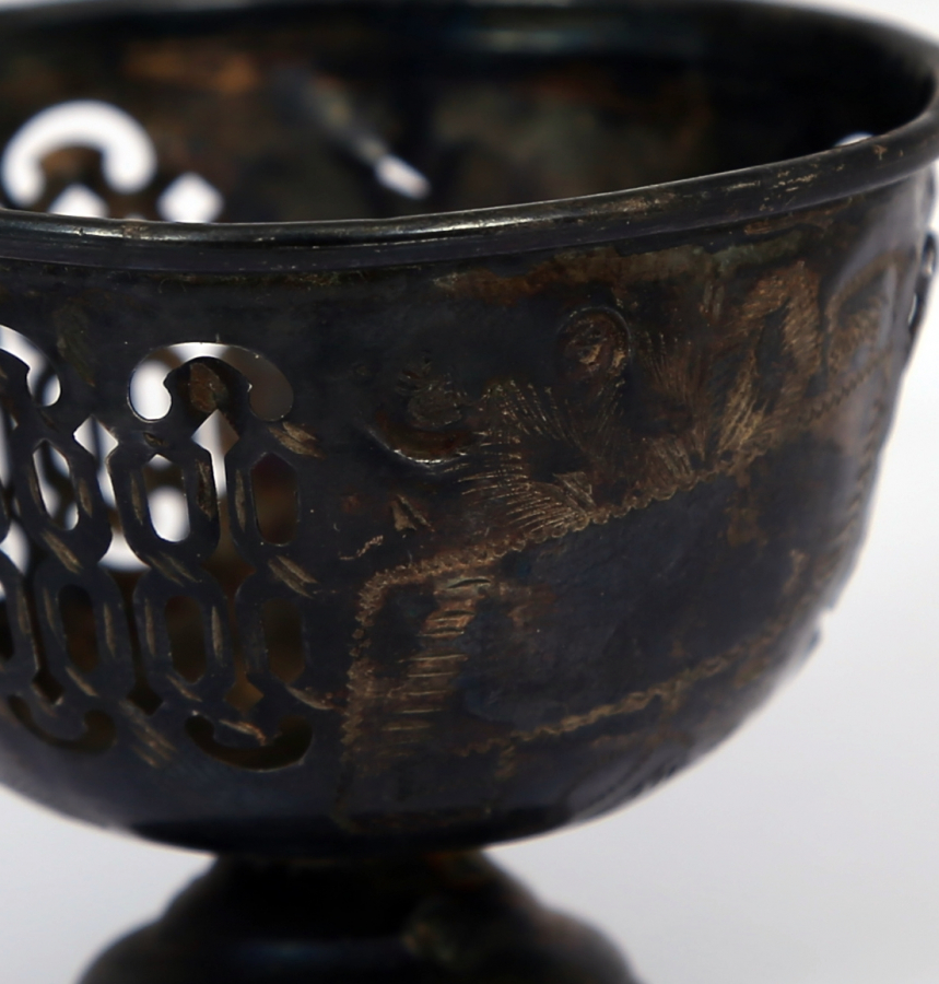 OSMANLI DÖNEMİ TESTERE İŞÇİLİKLİ TUĞRALI FİNCAN ZARFI