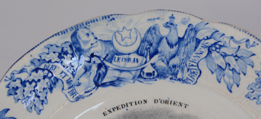 OSMANLI RUS SAVAŞINDAKİ ÇERKEZLER TEMALI PORSELEN TABAK