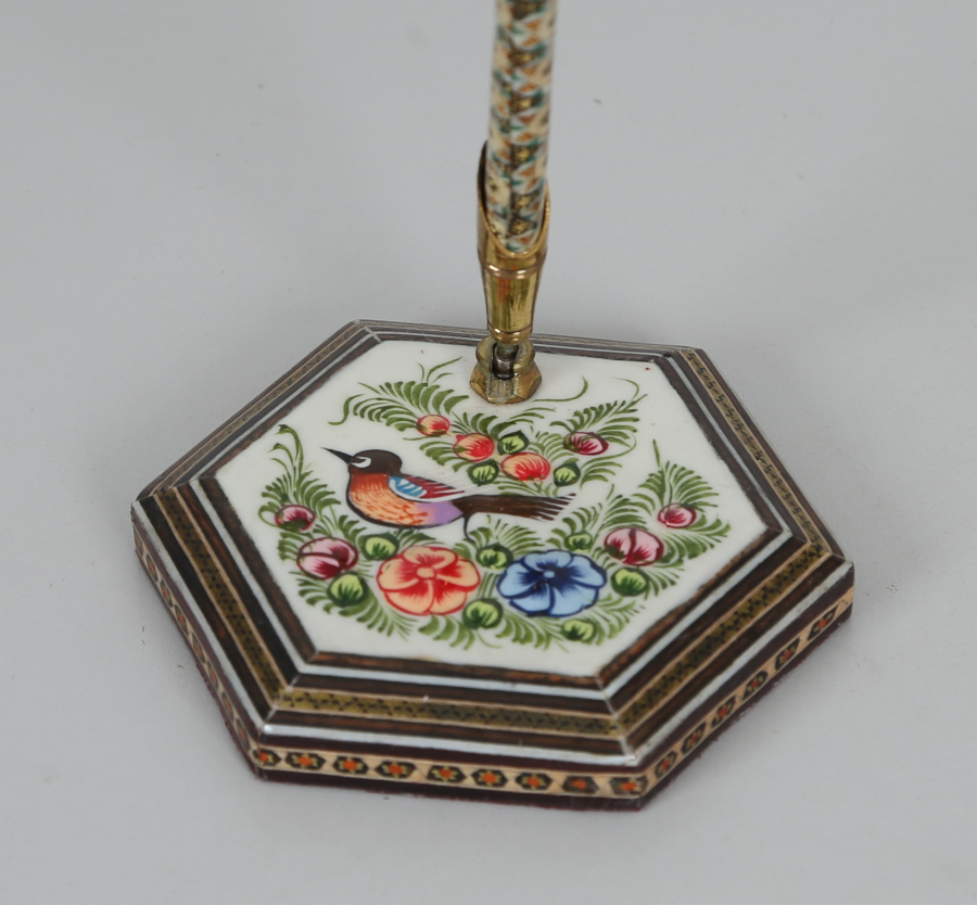 İRAN İŞİ EL BOYAMA VE MARKÜTERİ İŞÇİLİKLİ KALEMLİK