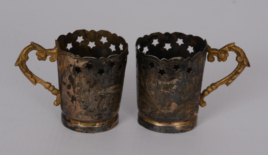 OSMANLI DÖNEMİ İKİ ADET GÜMÜŞ ISTAKA ZARF 