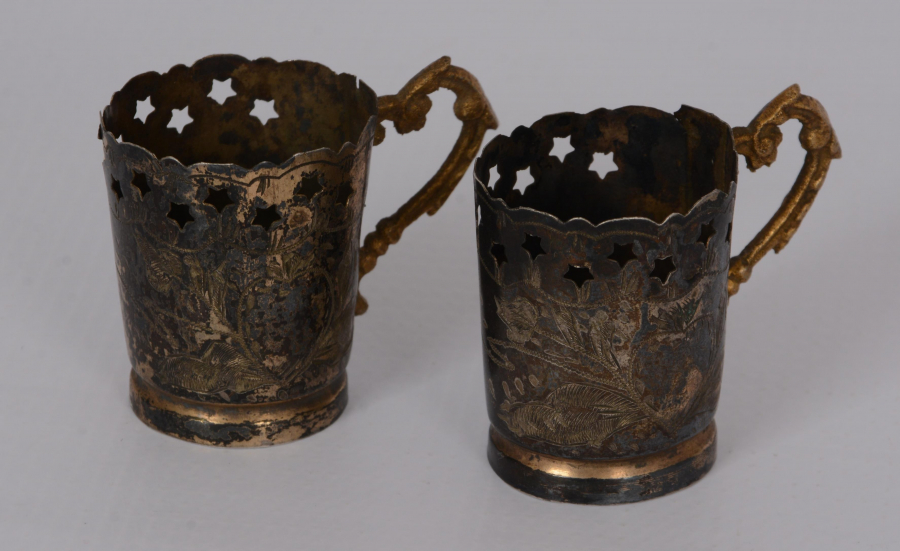 OSMANLI DÖNEMİ İKİ ADET GÜMÜŞ ISTAKA ZARF 