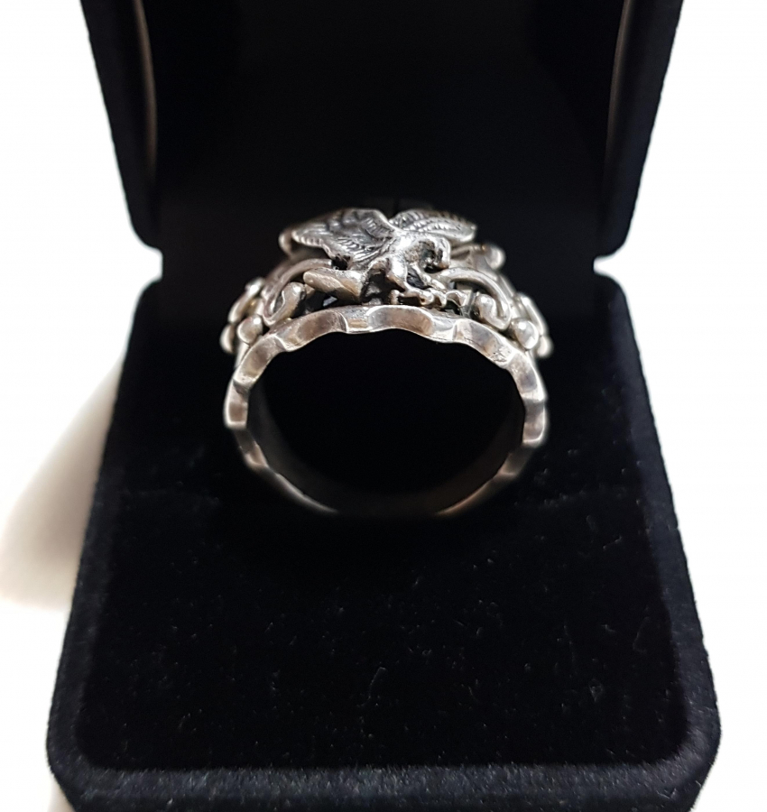 KARTAL GÖRSELLİ GÜMÜŞ YÜZÜK 