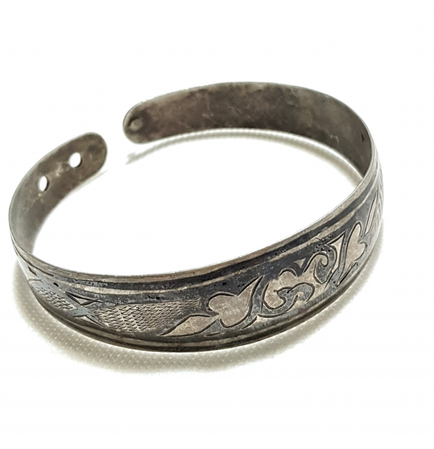 OSMANLI DÖNEMİ GÜMÜŞ BİLEZİK 