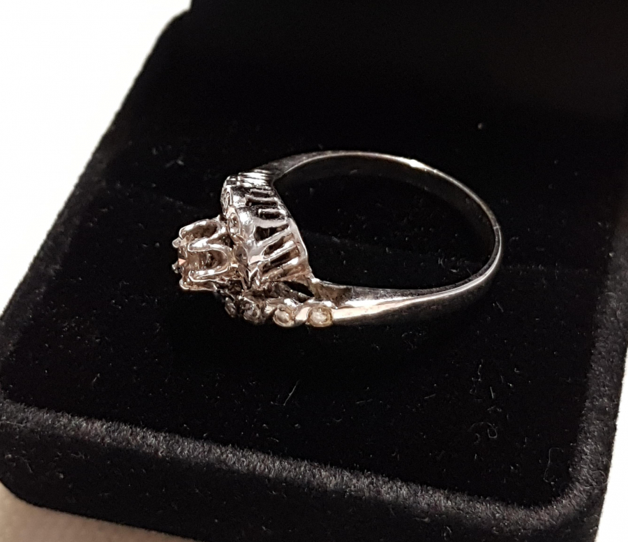 PIRLANTA TAŞLI PLATİN YÜZÜK 