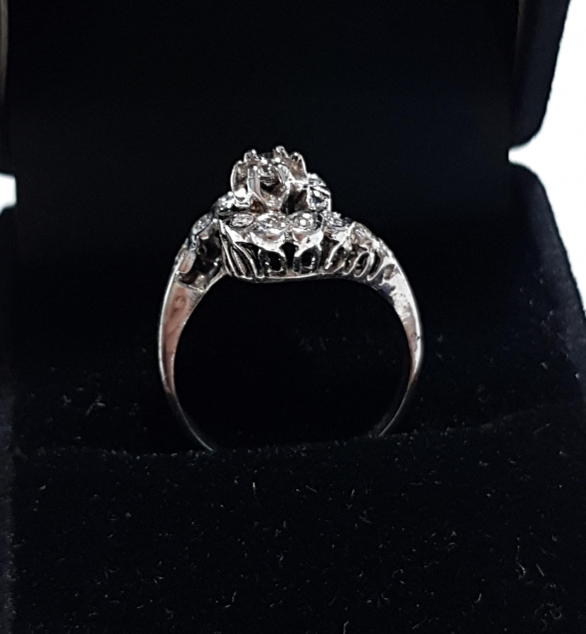 PIRLANTA TAŞLI PLATİN YÜZÜK 