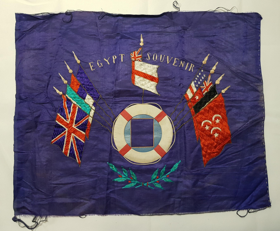 1. DÜNYA SAVAŞI ÇOK NADİR FORMDA MISIR İTTİFAK İPEK PANO 