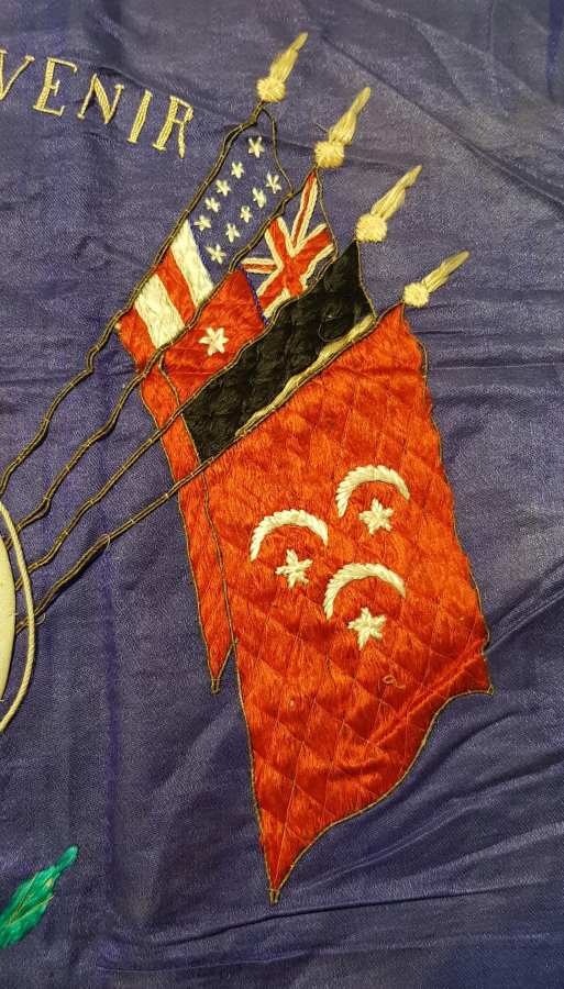 1. DÜNYA SAVAŞI ÇOK NADİR FORMDA MISIR İTTİFAK İPEK PANO 