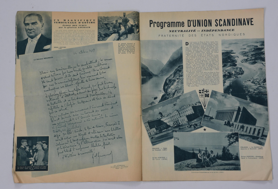 1 KASIM 1939 FRANSIZCA VU DERGİSİ TÜRKİYE ÖZEL SAYISI - NADİR 