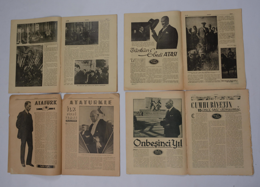 1930'LARDAN ATATÜRK KAPAKLI 4 ADET 7GÜN DERGİSİ 