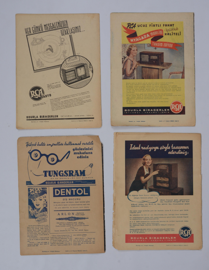 1930'LARDAN ATATÜRK KAPAKLI 4 ADET 7GÜN DERGİSİ 