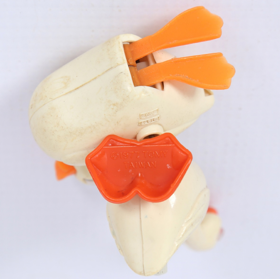 1977 TOMY MARKA İKİ ADET OYUNCAK ÖRDEK 