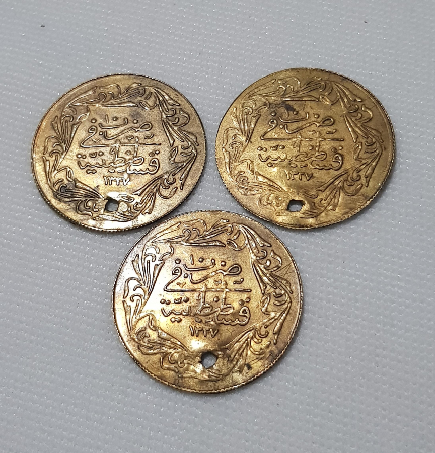 3 ADET BÜYÜK BOY OSMANLI PENEZ