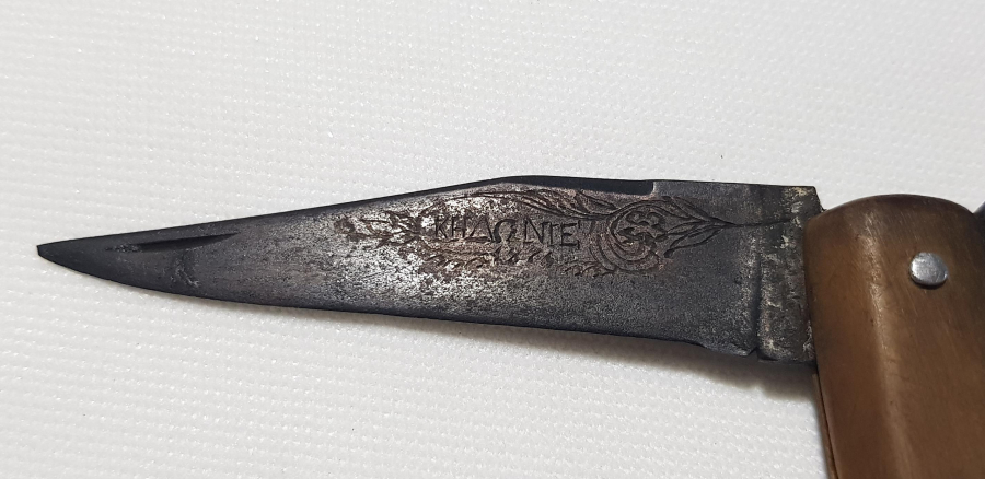 OSMANLI DÖNEMİ 1876 TARİHLİ RUMCA AYVALIK YAZILI NADİR ÇAKI