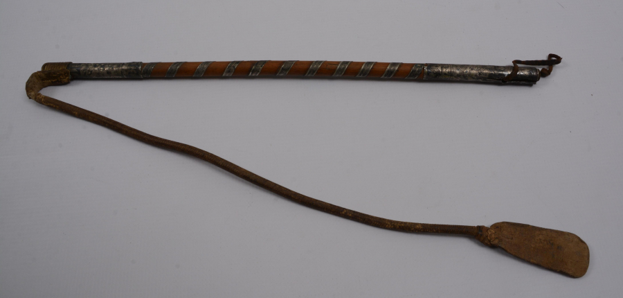 OSMANLI DÖNEMİ SAVATLI GÜMÜŞ SUBAY KIRBACI 