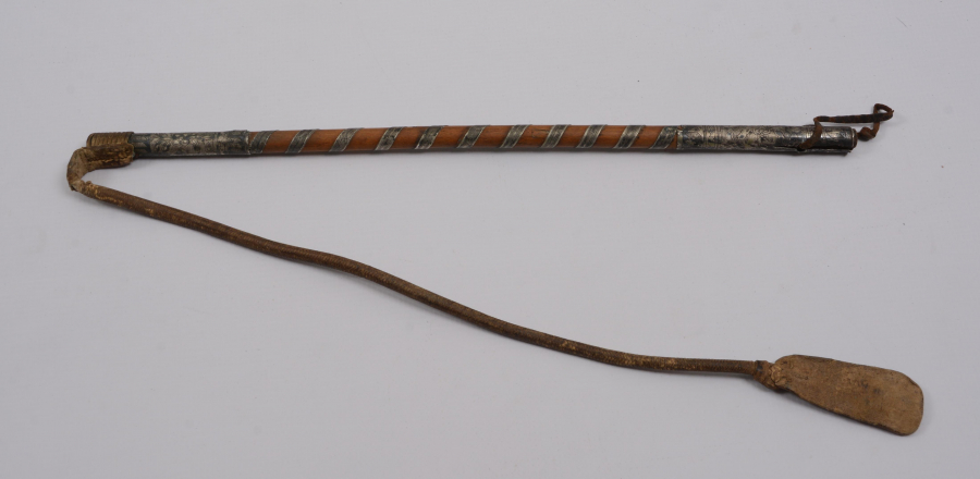 OSMANLI DÖNEMİ SAVATLI GÜMÜŞ SUBAY KIRBACI 