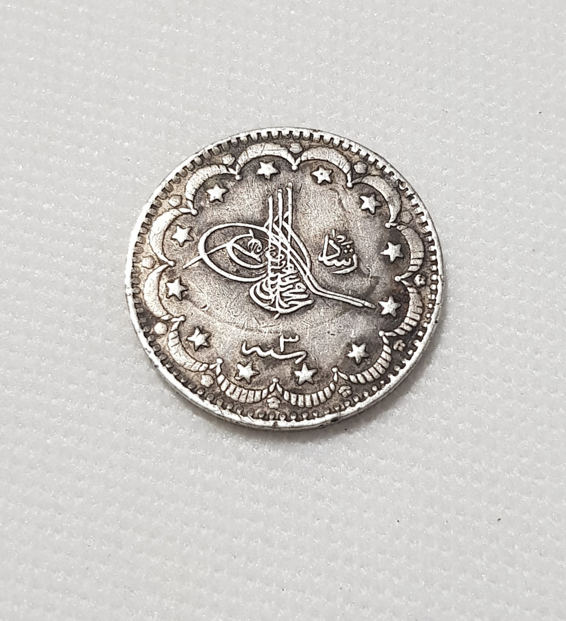 Sultan V Mehmed Resad Han Donemi Nikel 10 Para 1327 Konstantiniye Darphanesi Basimi Osmanli Parasi