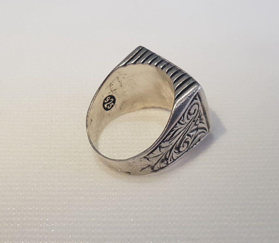 DAMLA KEHRİBARLI GÜMÜŞ YÜZÜK