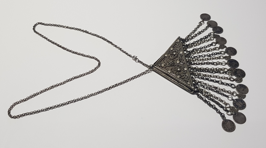 OSMANLI DÖNEMİ İÇİNDE DUASIYLA BİRLİKTE GÜMÜŞ HAMAYIL 