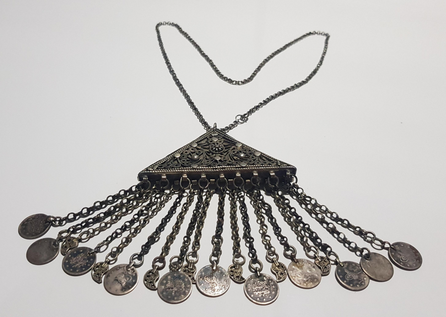 OSMANLI DÖNEMİ İÇİNDE DUASIYLA BİRLİKTE GÜMÜŞ HAMAYIL 