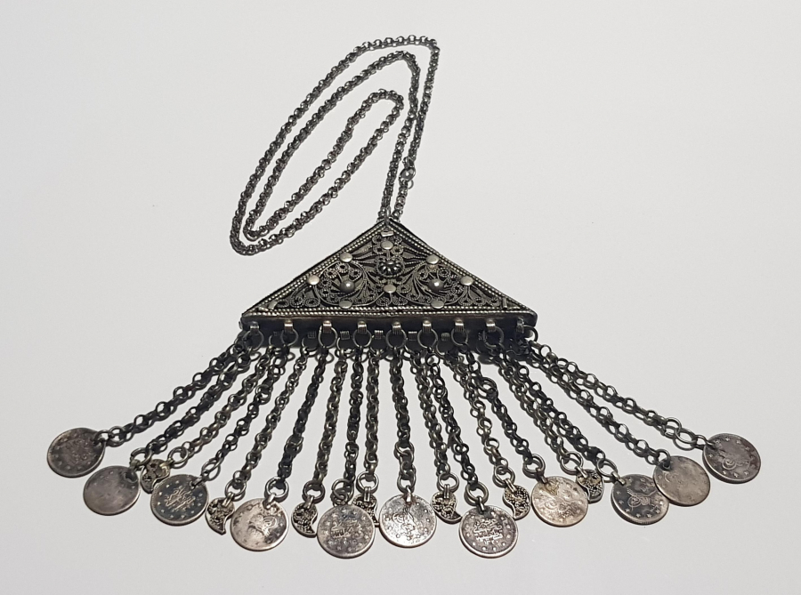 OSMANLI DÖNEMİ İÇİNDE DUASIYLA BİRLİKTE GÜMÜŞ HAMAYIL 