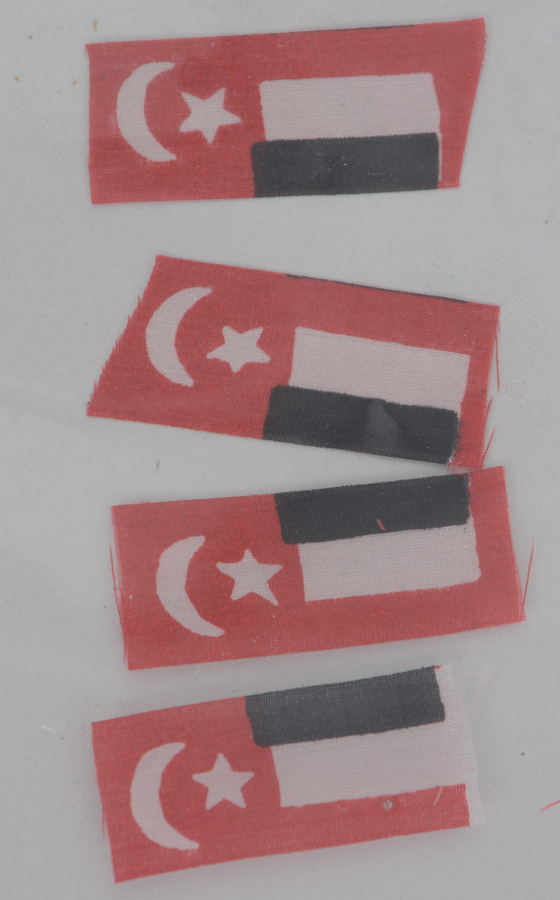 1. DÜNYA SAVAŞI İTTİFAK 4 ADET İPEK BAYRAK