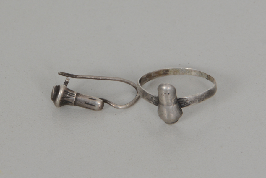 OSMANLI DÖNEMİ DERVİŞ YÜZÜĞÜ VE KÜPESİ