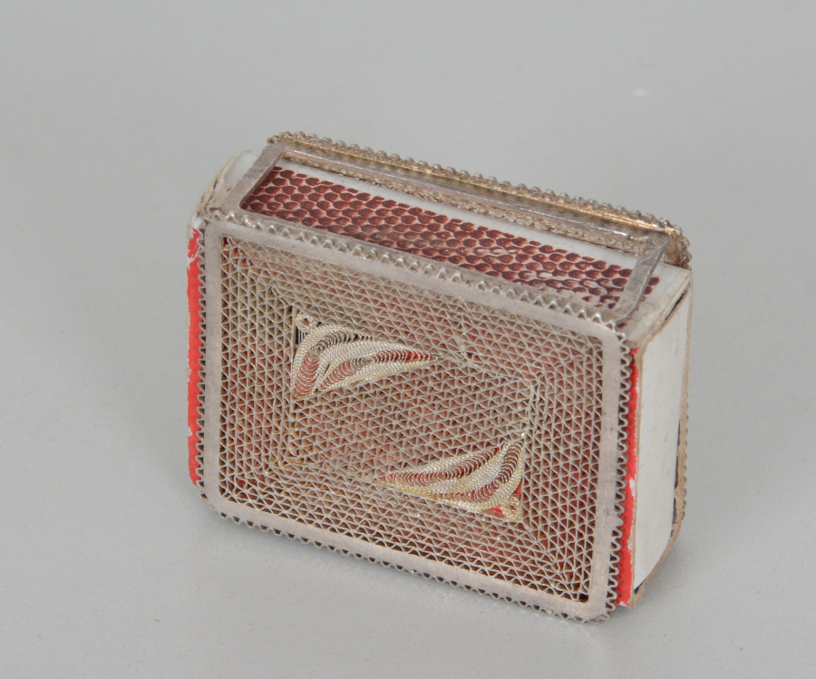 OSMANLI DÖNEMİ GÜMÜŞ TELKARİ İŞÇİLİKLİ KİBRİTLİK