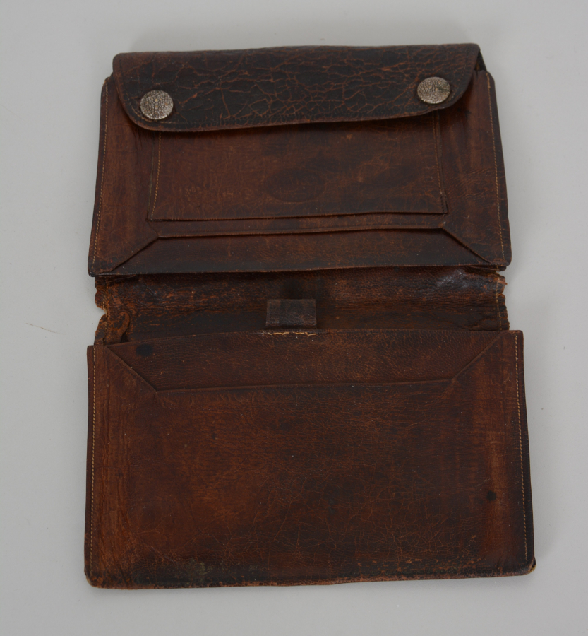 OSMANLI DÖNEMİ OSMANLICA DAMGALI SUBAY CÜZDANI