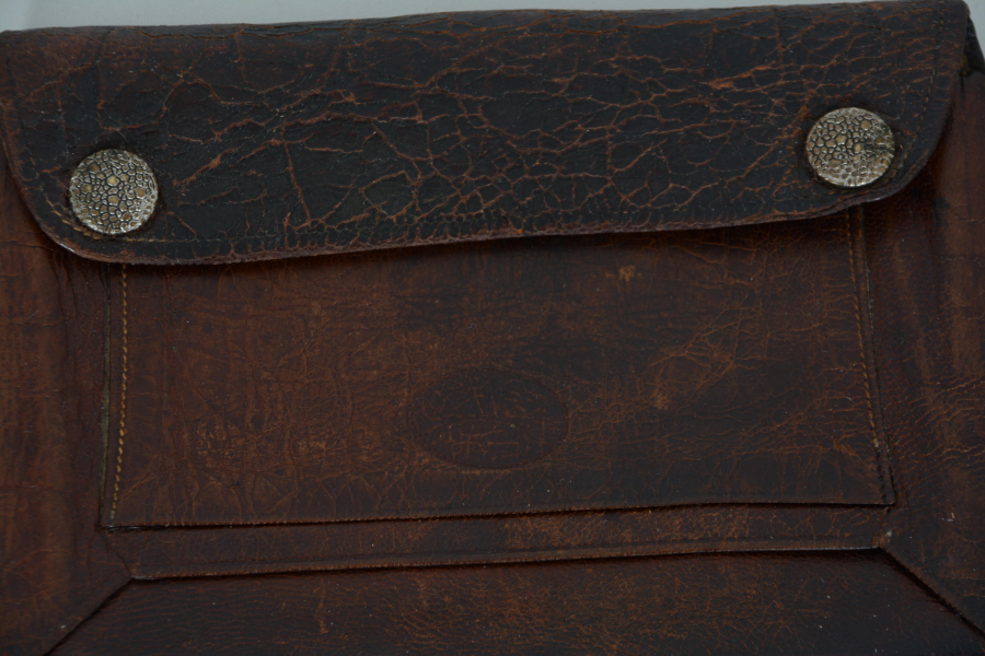 OSMANLI DÖNEMİ OSMANLICA DAMGALI SUBAY CÜZDANI