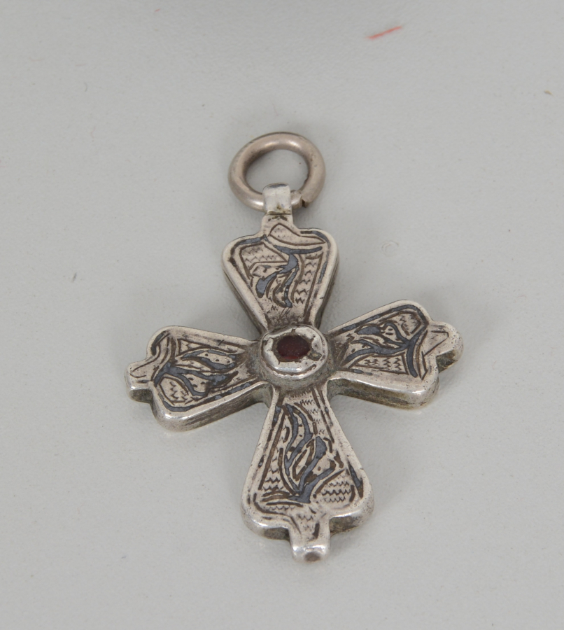 OSMANLI DÖNEMİ SAVATLI VAN İŞİ GÜMÜŞ ERMENİ HAÇ