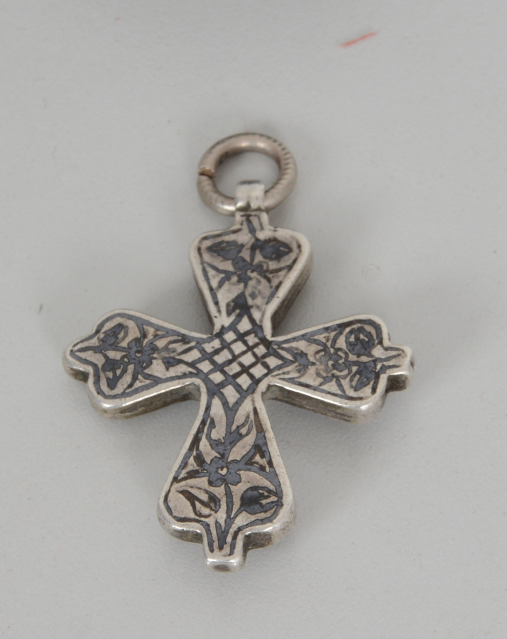 OSMANLI DÖNEMİ SAVATLI VAN İŞİ GÜMÜŞ ERMENİ HAÇ