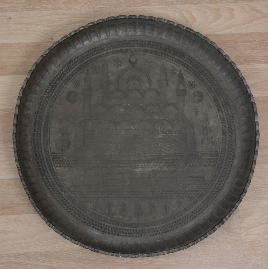 OSMANLI DÖNEMİ ÜZERİ SELİMİYE CAMİ TASVİRLİ SİNİ