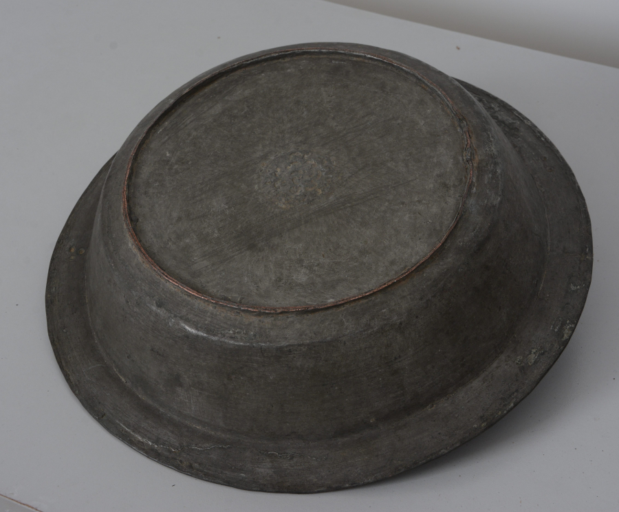 OSMANLI DÖNEMİ YAZILI BAKIR TABAK