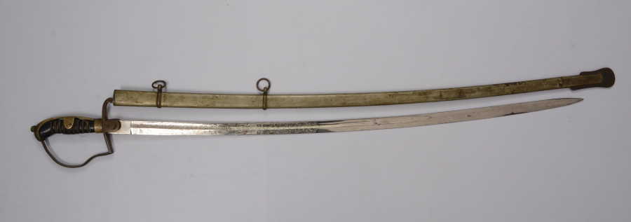 ÜZERİ GRAVÜRLÜ VE YAZILI OSMANLI SUBAY MERASİM KILICI 