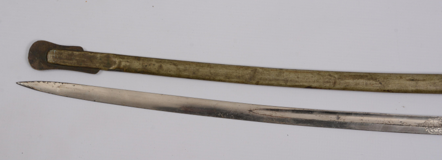 ÜZERİ GRAVÜRLÜ VE YAZILI OSMANLI SUBAY MERASİM KILICI 