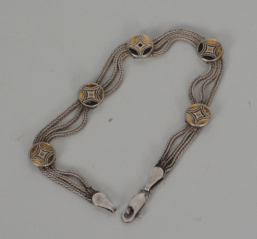 MİNELİ GÜMÜŞ BİLEKLİK