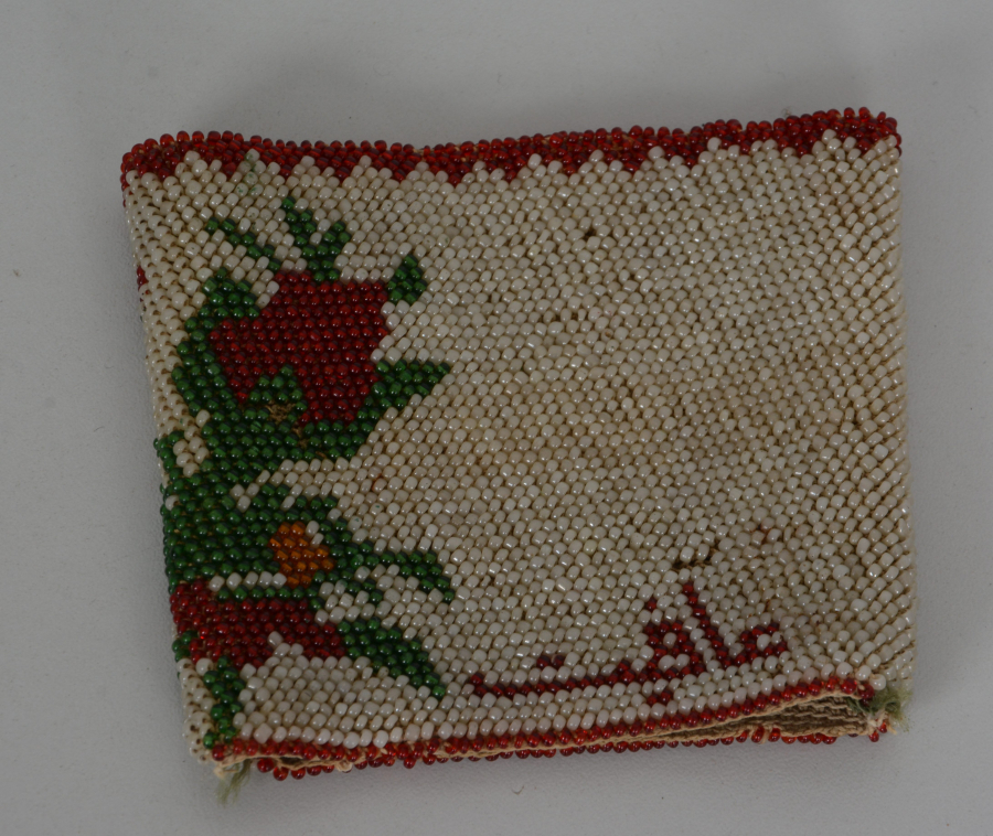 ÜZERİ OSMANLICA AFİYET OLSUN EFENDİM YAZILI BONCUK İŞİ OSMANLI DÖNEMİ BARDAKLIK