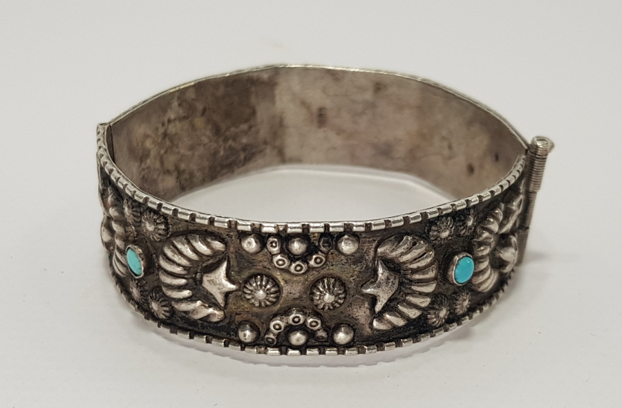 AY YILDIZLI GÜMÜŞ BİLEKLİK