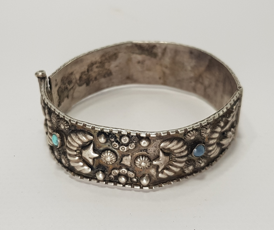 AY YILDIZLI GÜMÜŞ BİLEKLİK