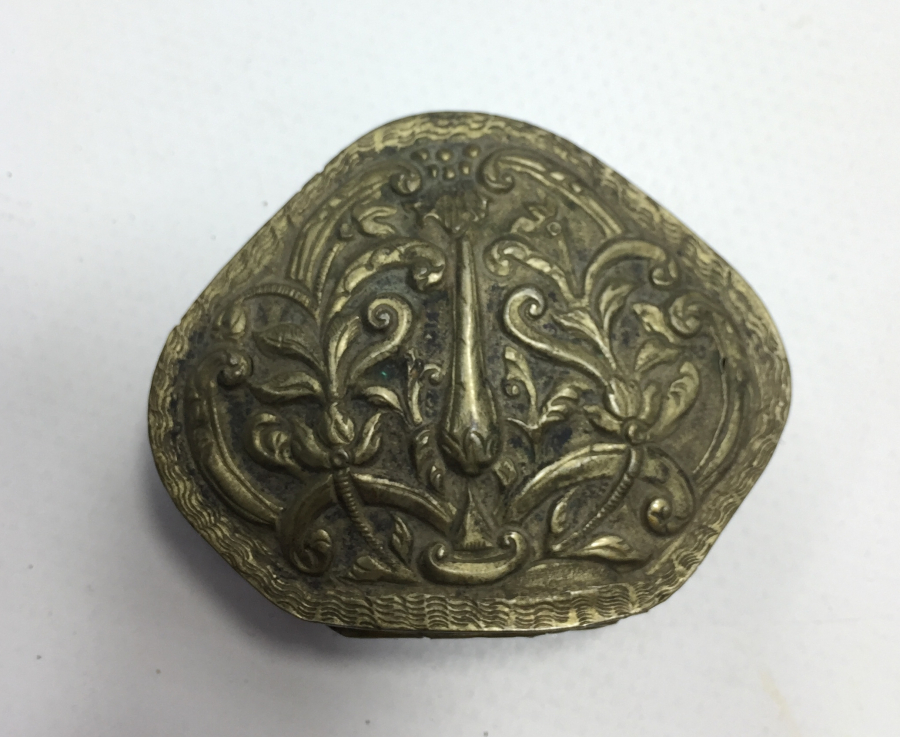 OSMANLI DÖNEMİ İÇİ TAŞ AYNALI ÇİFT TARAFLI ENFİYE KUTUSU