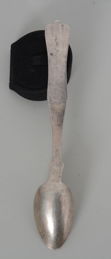 OSMANLI DÖNEMİ KALEM İŞÇİLİKLİ VE TUĞRALI GÜMÜŞ KAŞIK